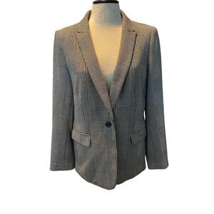 Women's Calvin Klein Houdstooth and Striped Blazer Size 14